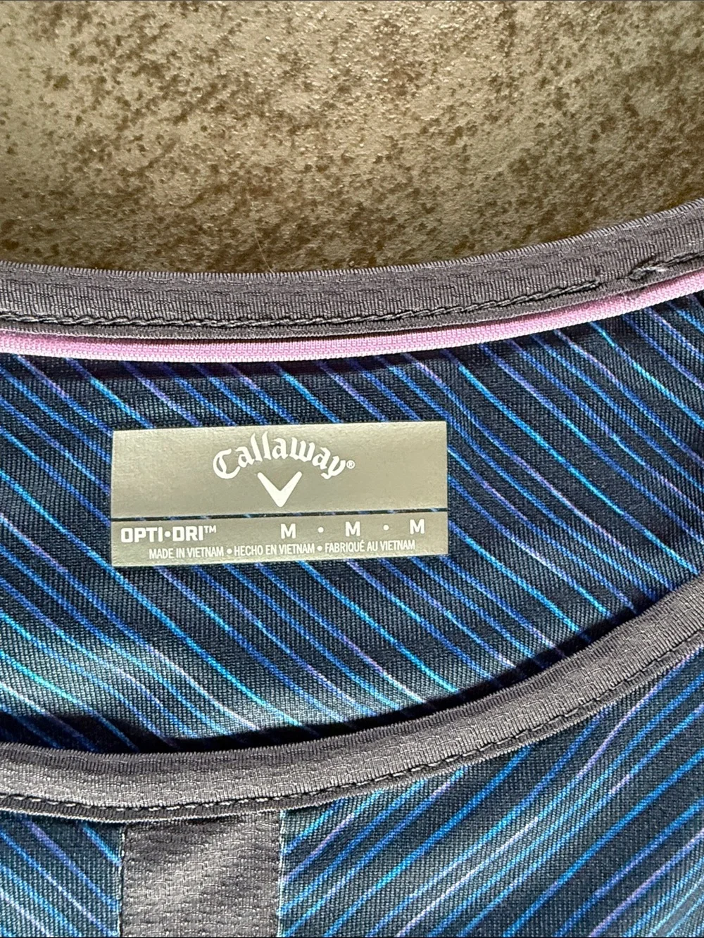 Callaway Girls' Navy Performance Tee & Pink Sleeveless Polo Set - Picture 3 of 7